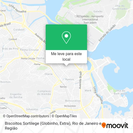 Biscoitos Sortilege (Globinho, Extra) mapa