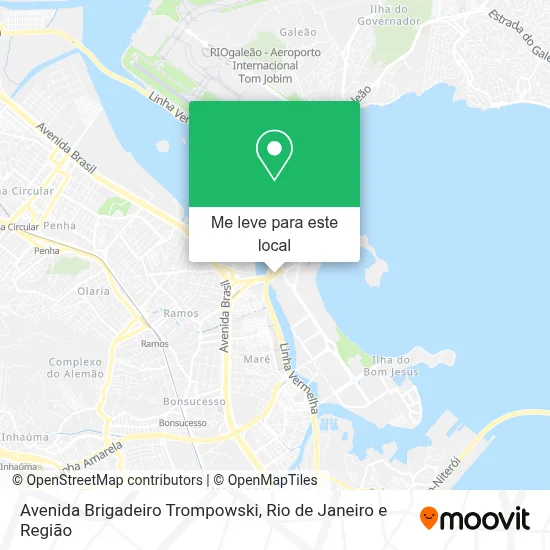 Avenida Brigadeiro Trompowski mapa