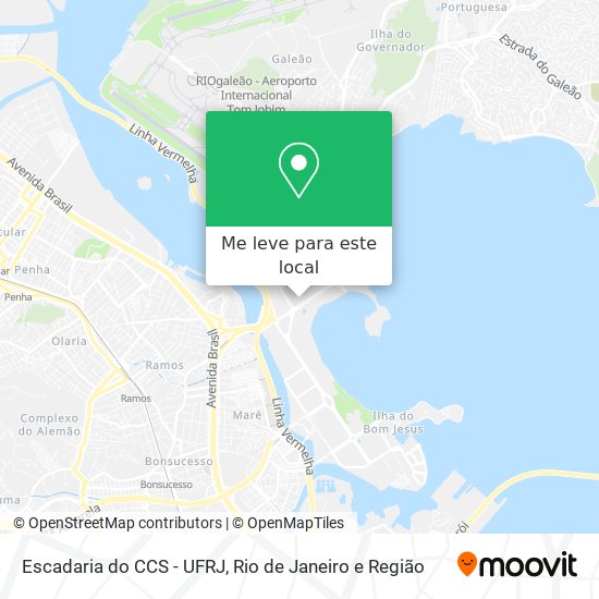 Escadaria do CCS - UFRJ mapa