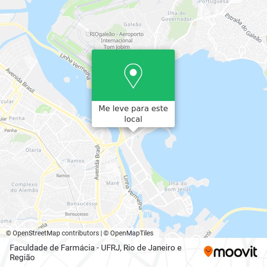 Faculdade de Farmácia - UFRJ mapa