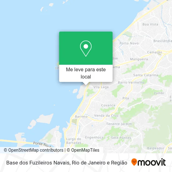 Base dos Fuzileiros Navais mapa