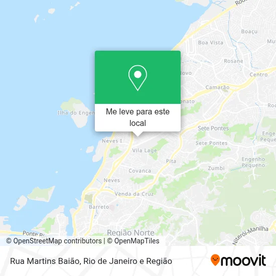Rua Martins Baião mapa