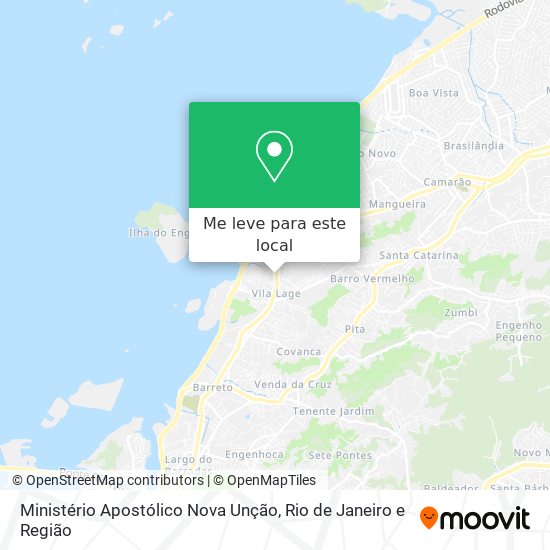 Ministério Apostólico Nova Unção mapa
