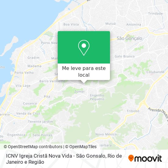ICNV  Igreja Cristã Nova Vida - São Gonsalo mapa
