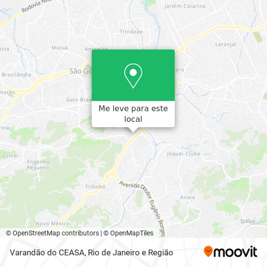 Varandão do CEASA mapa