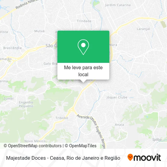 Majestade Doces - Ceasa mapa