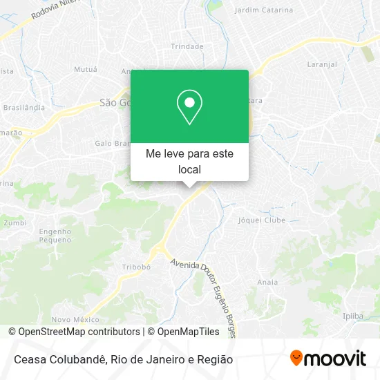 Ceasa Colubandê mapa