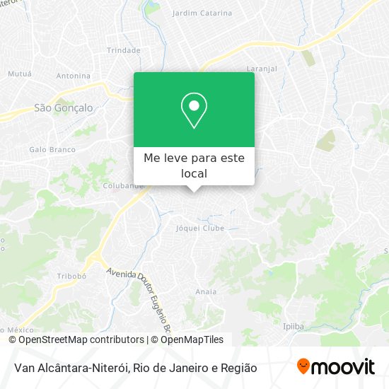 Van Alcântara-Niterói mapa