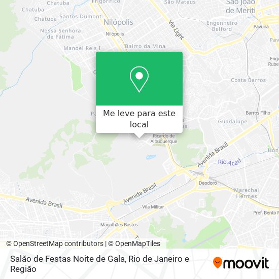 Salão de Festas Noite de Gala mapa