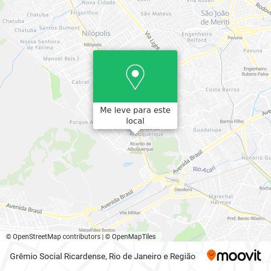 Grêmio Social Ricardense mapa