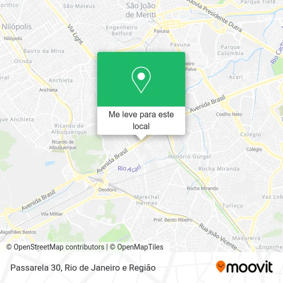 Passarela 30 mapa