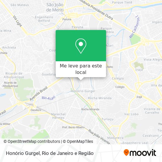 Honório Gurgel mapa