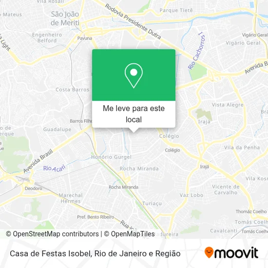 Casa de Festas Isobel mapa