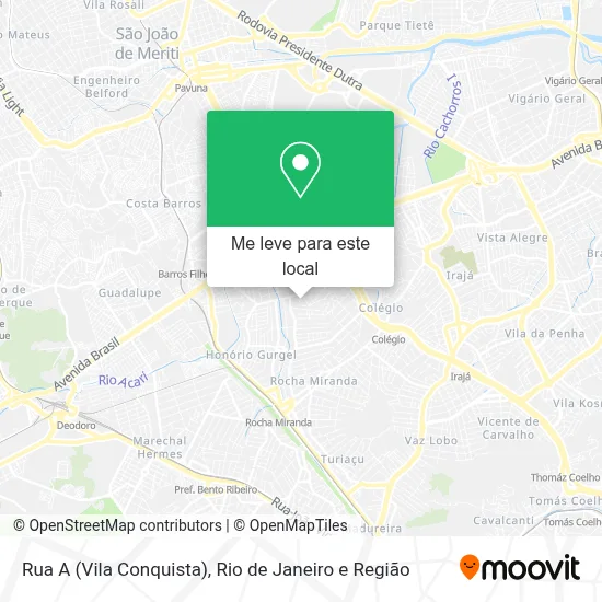 Rua A (Vila Conquista) mapa