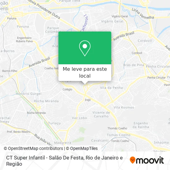 CT Super Infantil - Salão De Festa mapa