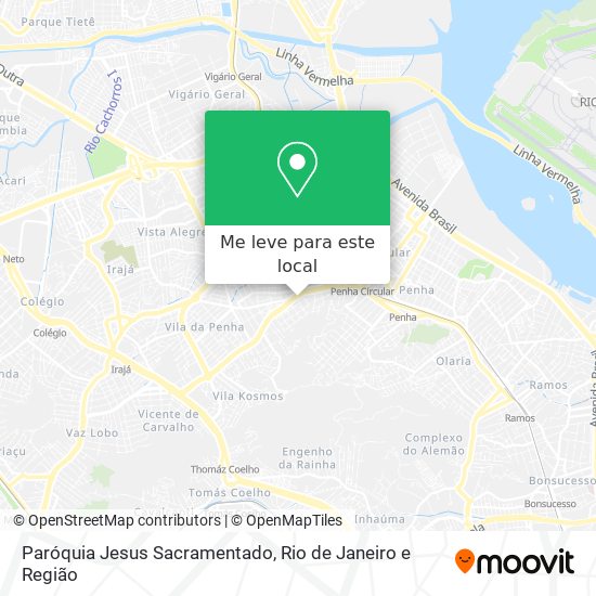 Paróquia Jesus Sacramentado mapa