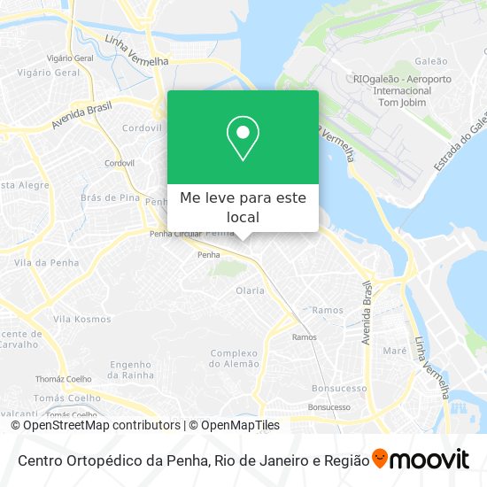 Centro Ortopédico da Penha mapa