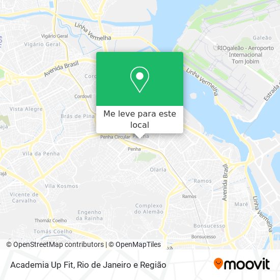 Academia Up Fit mapa