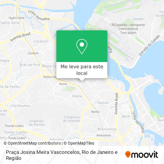 Praça Josina Meira Vasconcelos mapa