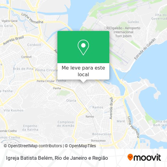 Igreja Batista Belém mapa