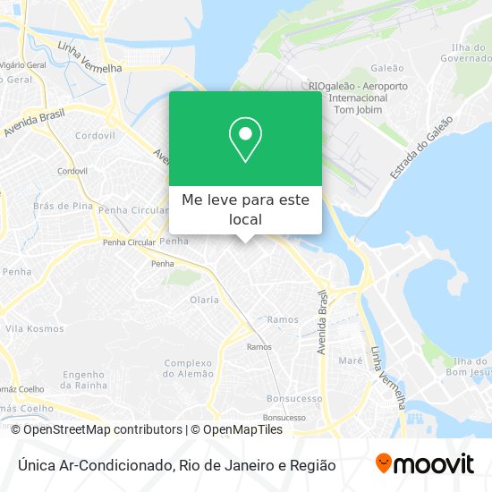 Única Ar-Condicionado mapa