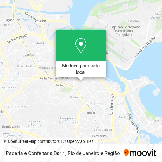 Padaria e Confeitaria Bariri mapa