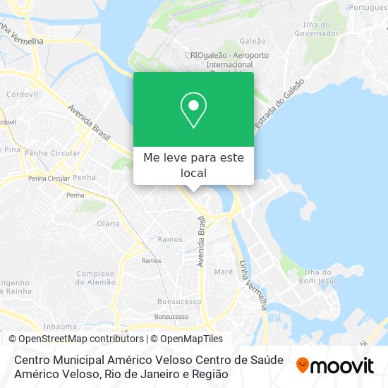 Centro Municipal Américo Veloso Centro de Saúde Américo Veloso mapa