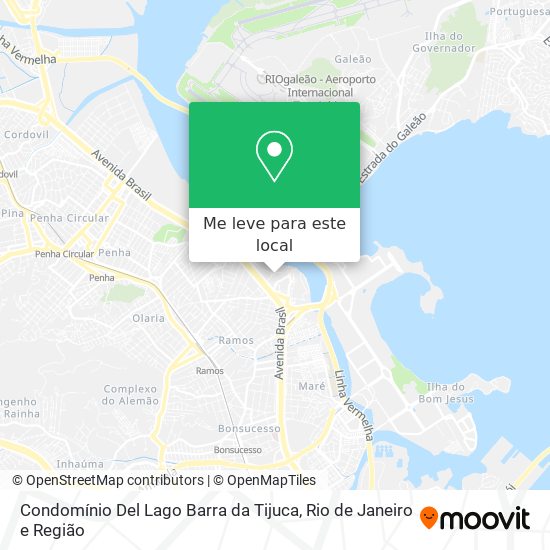 Condomínio Del Lago Barra da Tijuca mapa