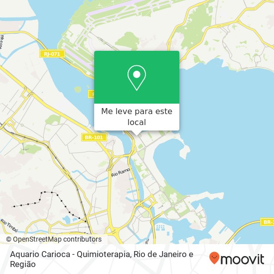 Aquario Carioca - Quimioterapia mapa