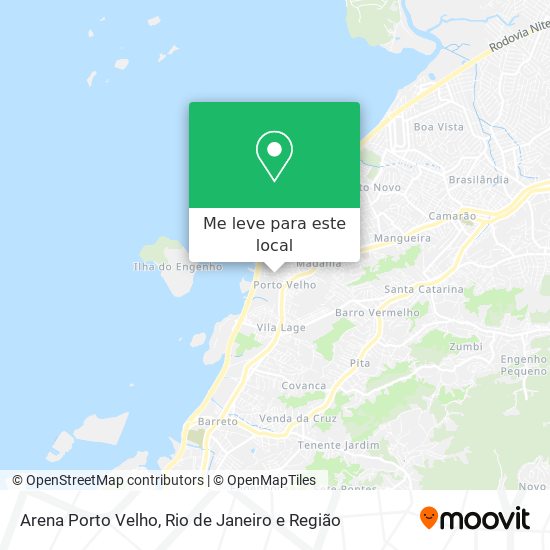 Arena Porto Velho mapa