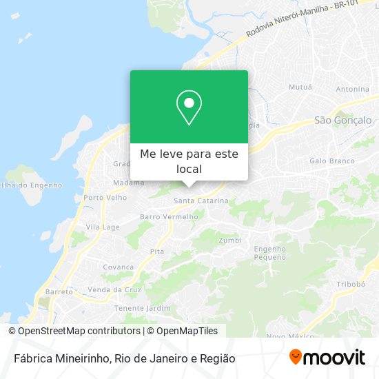 Fábrica Mineirinho mapa