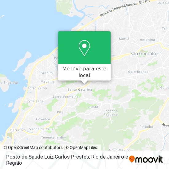 Posto de Saude Luiz Carlos Prestes mapa