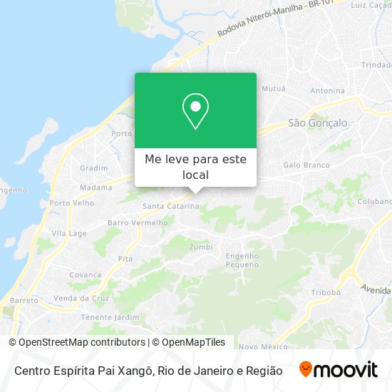 Centro Espírita Pai Xangô mapa