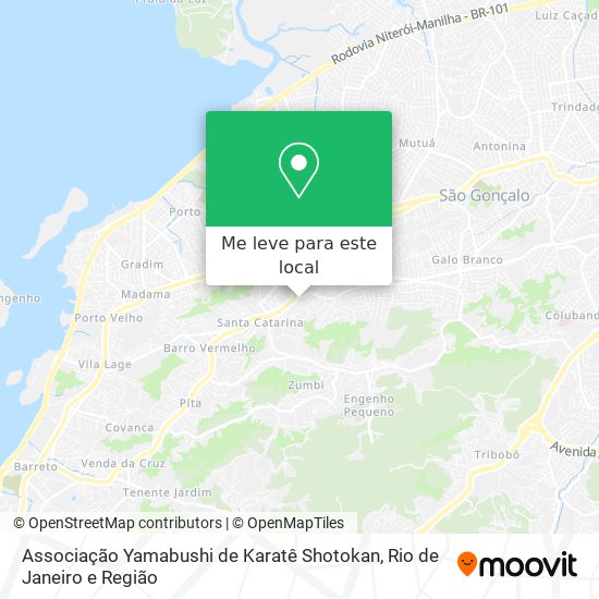 Associação Yamabushi de Karatê Shotokan mapa