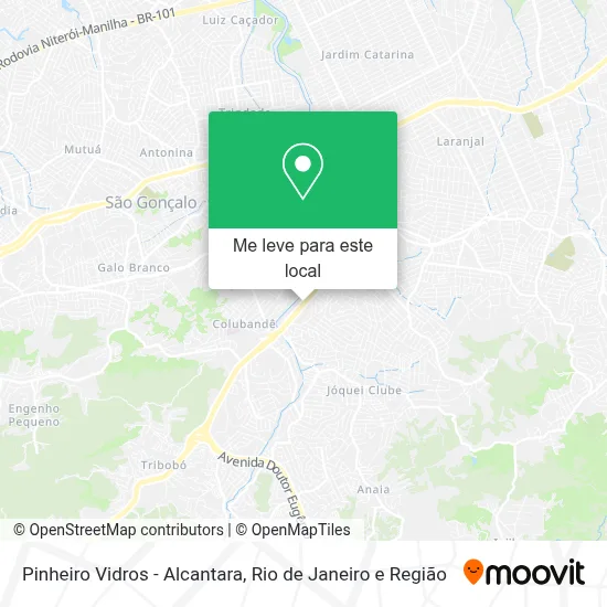 Pinheiro Vidros - Alcantara mapa