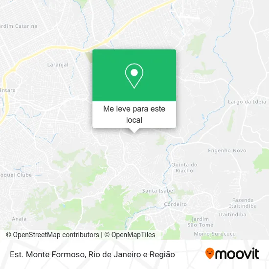 Est. Monte Formoso mapa