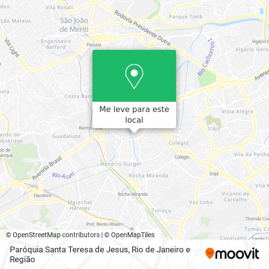 Paróquia Santa Teresa de Jesus mapa