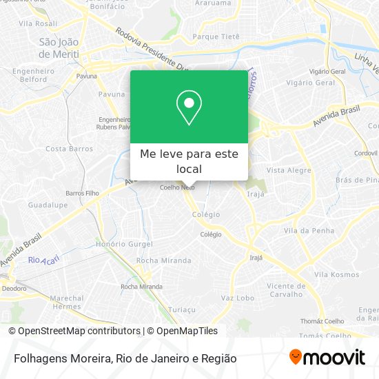 Folhagens Moreira mapa
