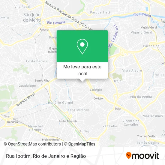 Rua Ibotim mapa
