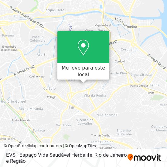 EVS - Espaço Vida Saudável Herbalife mapa