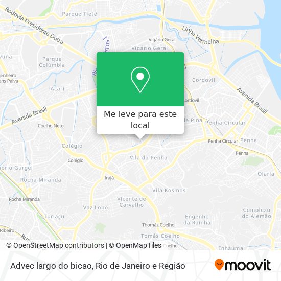 Advec largo do bicao mapa