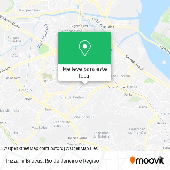 Pizzaria Bilucas mapa