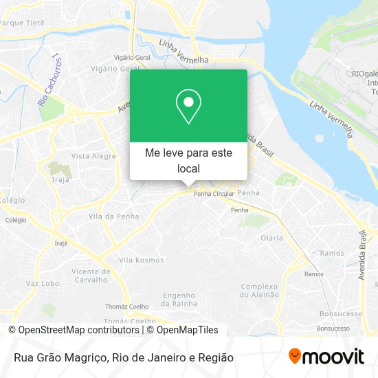 Rua Grão Magriço mapa