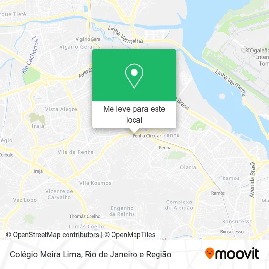 Colégio Meira Lima mapa