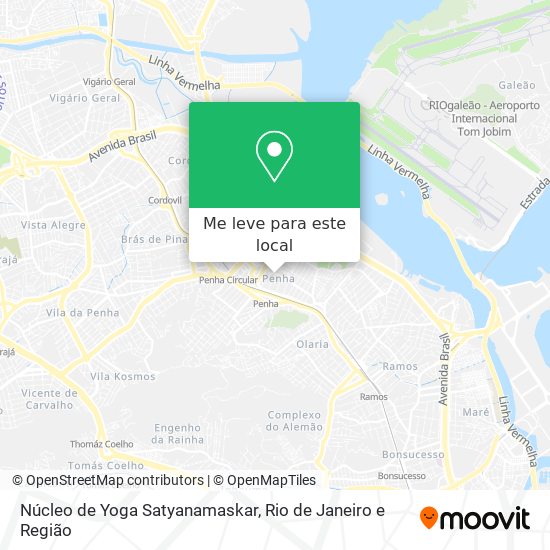 Núcleo de Yoga Satyanamaskar mapa