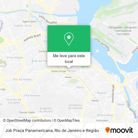 Job Praça Panamericana mapa