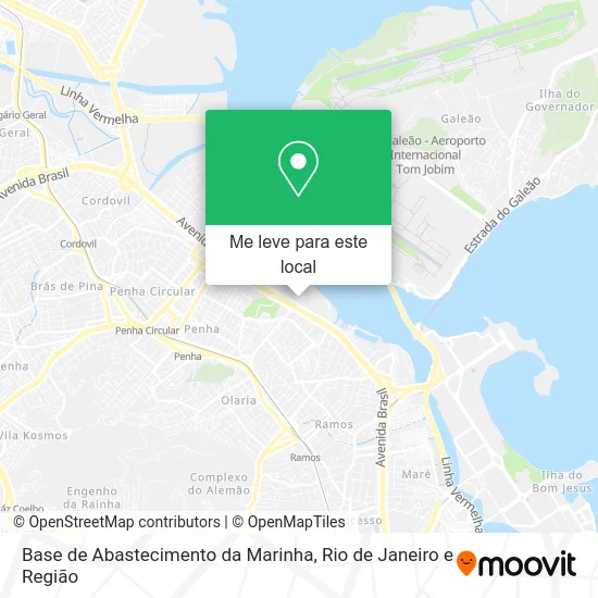 Base de Abastecimento da Marinha mapa