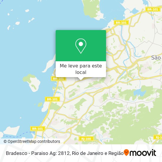 Bradesco - Paraiso Ag: 2812 mapa
