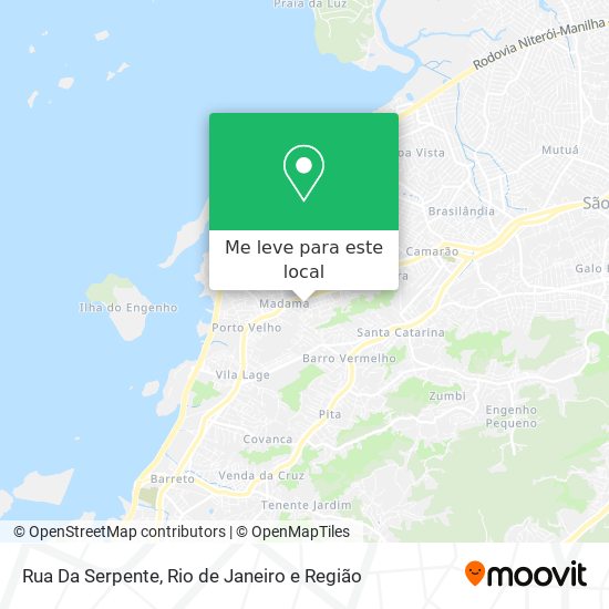 Rua Da Serpente mapa