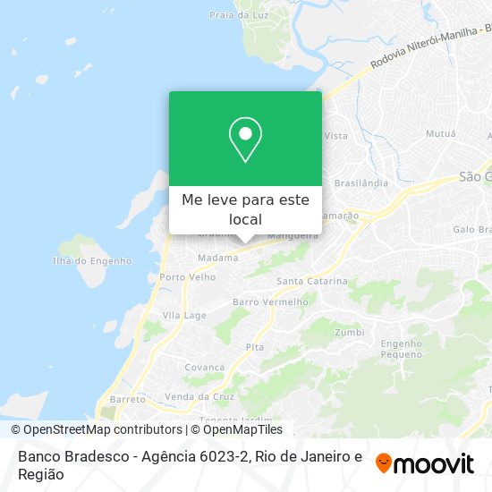 Banco Bradesco - Agência 6023-2 mapa